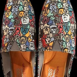 Bob’s by Sketchers - dog print - with box - size 8 1/2 women’s